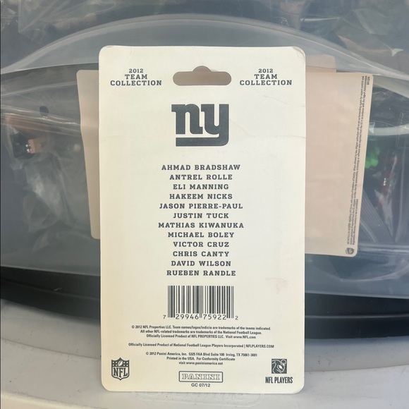 2012 NY Giants Eli Panini Score Football Team Collection Sealed Team Set new - Picture 2 of 2
